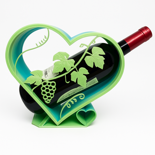 Suporte de Garrafa de Vinho em Impressão 3D – Design Moderno | EL3D Creations