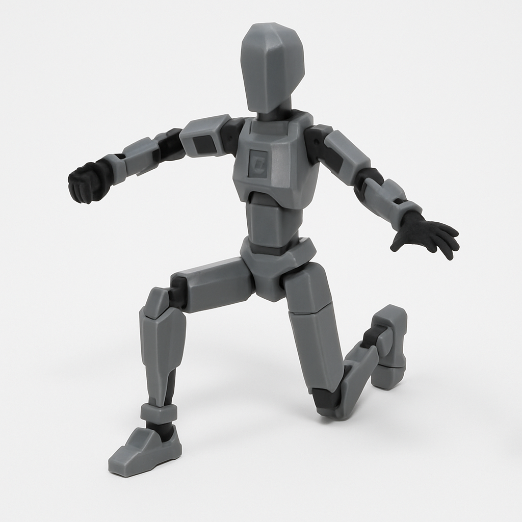 Robô Articulado Dummy 13 – Montado ou Kit em Card para Montar | EL3DCREATIONS